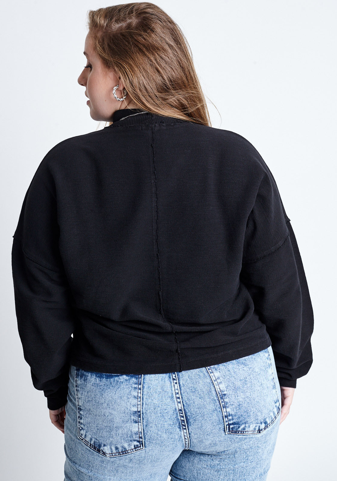 Moletinho Plus Size Preto Gang Feminino Gang Inspire Se