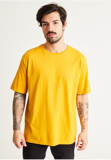 Camiseta básica gola careca