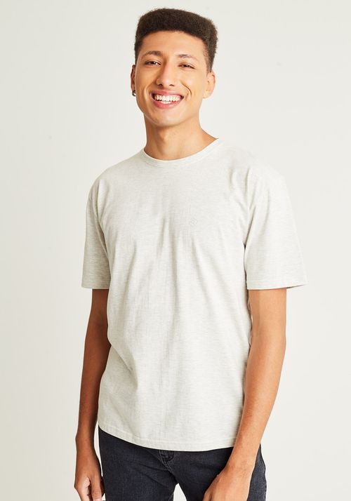 Camiseta básica gola redonda banana