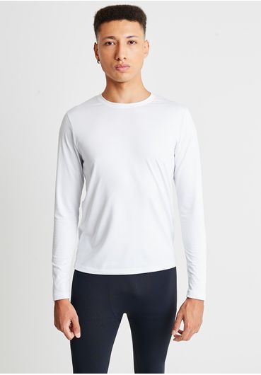 Camiseta básica térmica branca