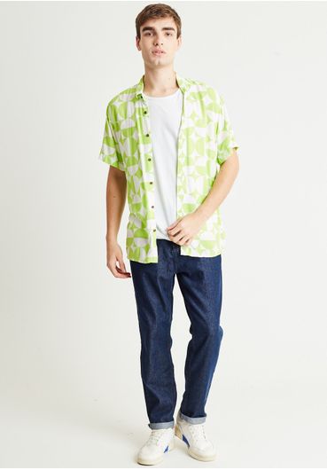 Camisa estampa geométrica