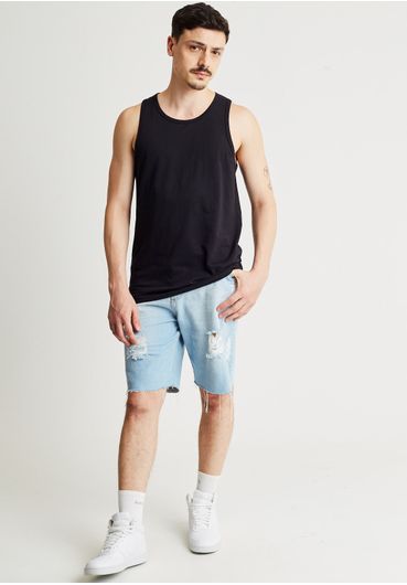 Regata básica slim fit preta