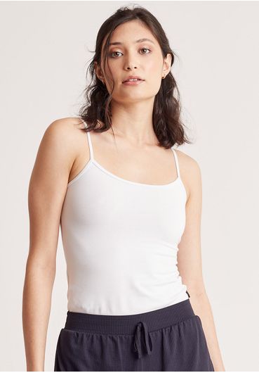 Regata básica cotton branca