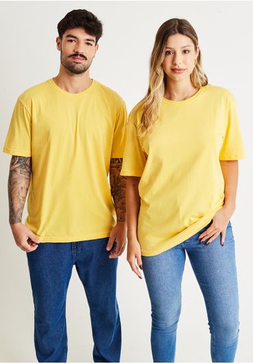Camiseta básica amarela