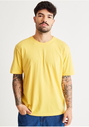 Camiseta básica amarela