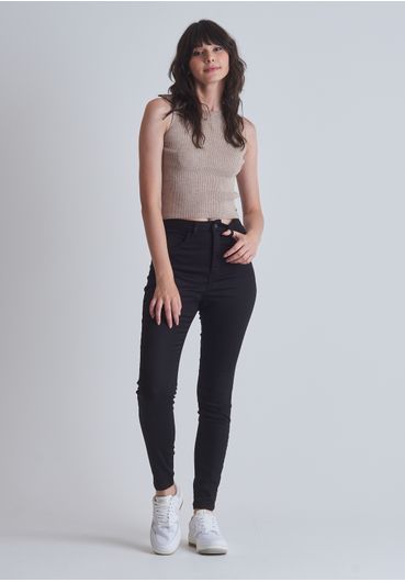 CALÇA SKINNY SUPER POWER PRETA GANG FEMININO