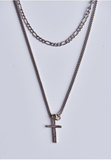 Conjunto colar crucifixo