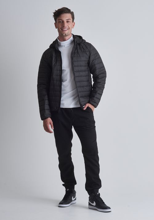 Camiseta básica slim manga longa branca