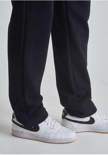 Calça moletom básica reta