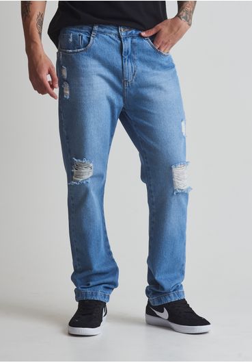 Calça jeans baggy blue claro