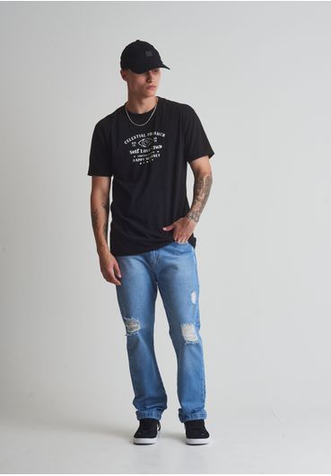 Calça jeans baggy blue claro