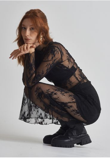 Saia renda midi
