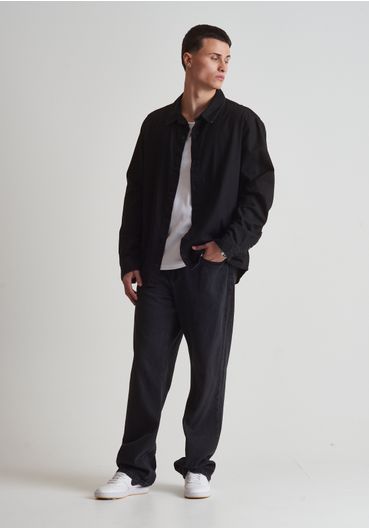 Camisa jeans manga longa