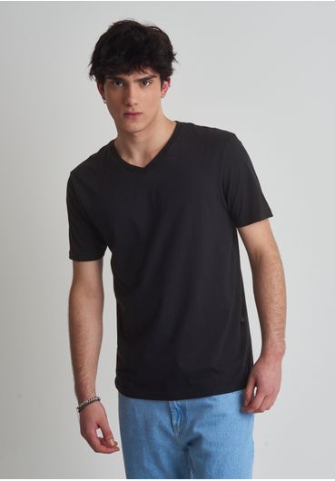 CAMISETA BAS MAS GOLA V - PRETO (34980001)