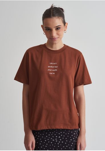 Camiseta manga curta life isn't perfect