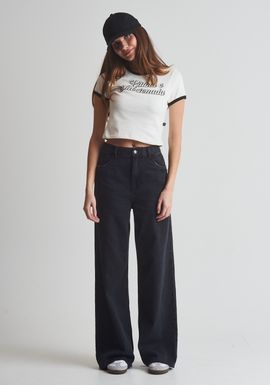 Calça jeans reta black