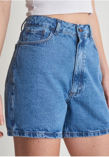 Short jeans cintura alta