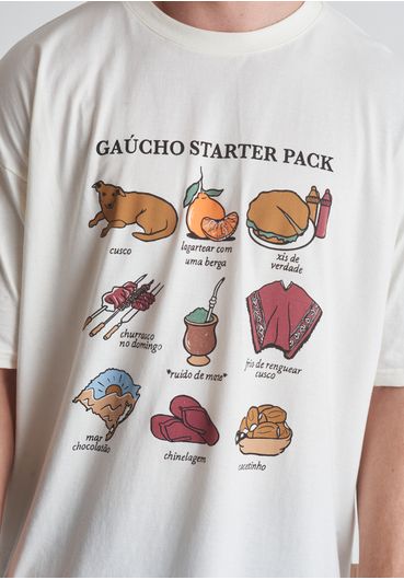 Camiseta oversized starter pack gaúcho