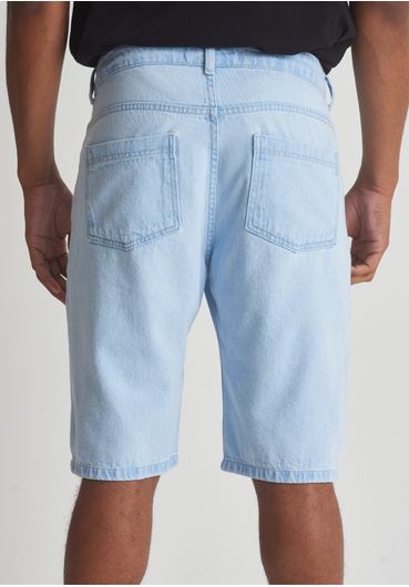 Bermuda jeans marmorizada