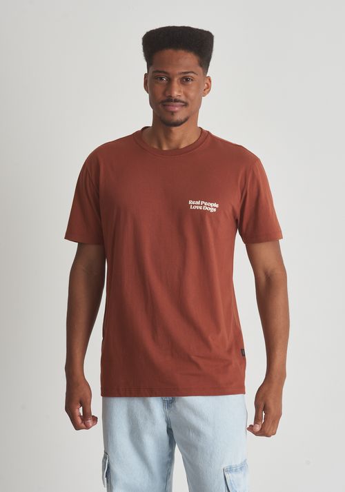 Camiseta algodão estampa real people love dogs