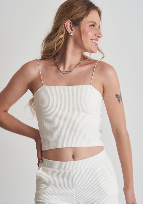 Regata malha diferenciada de alcinha