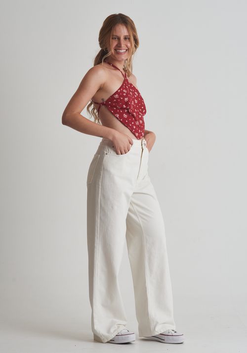 Blusa lenço estampada