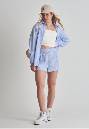 Short box listrado