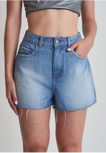 Short jeans brilhos