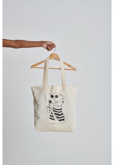 Tote bag estampa caffeine culture