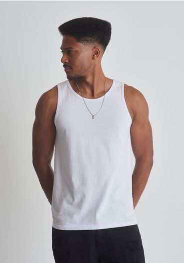 Regata básica slim fit branca