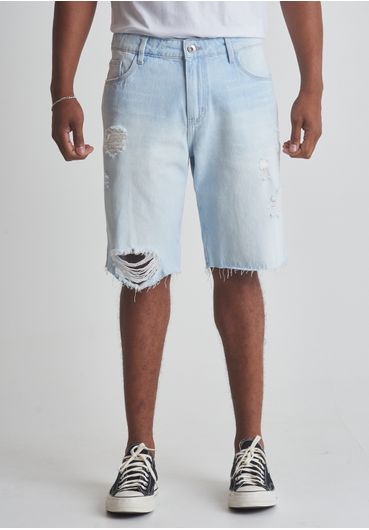 Bermuda jeans regular rasgos