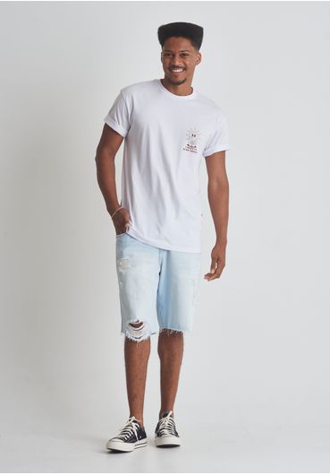 Bermuda jeans regular rasgos