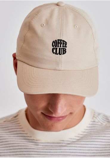 Boné dad hat estampa coffe club