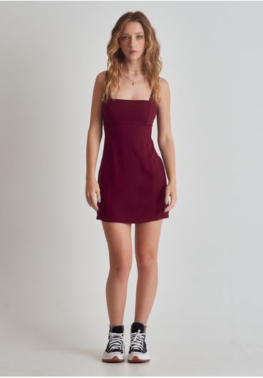 Vestido amplo laço nas alças