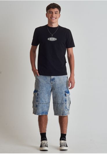 Bermuda jeans cargo