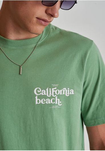 Camiseta algodão estampa california beach