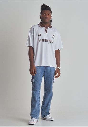 Camiseta polo esportiva athletic dept