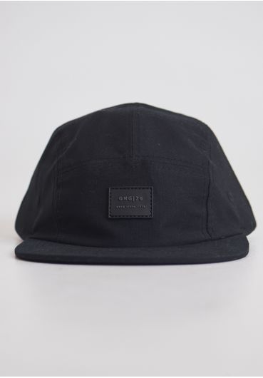 Boné five panel etiqueta emborrachada