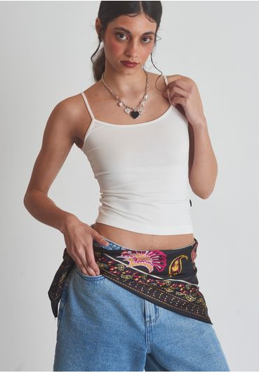 Regata de alcinha off white