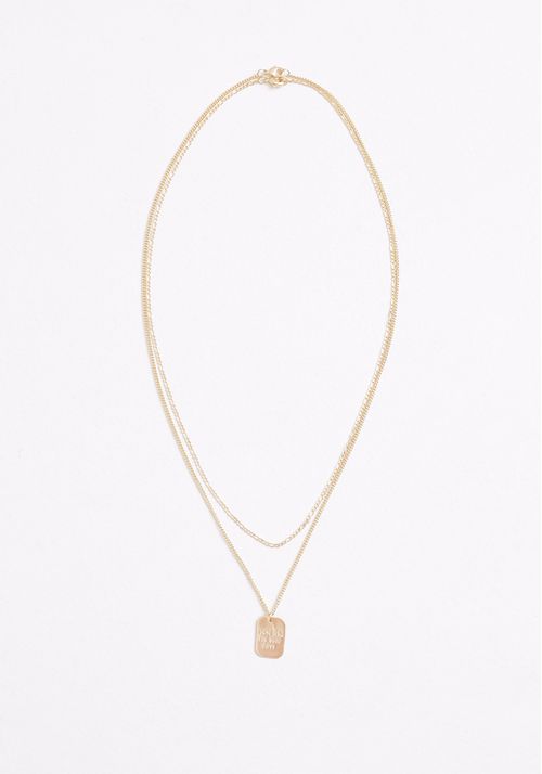 Kit colares placa these are the good days