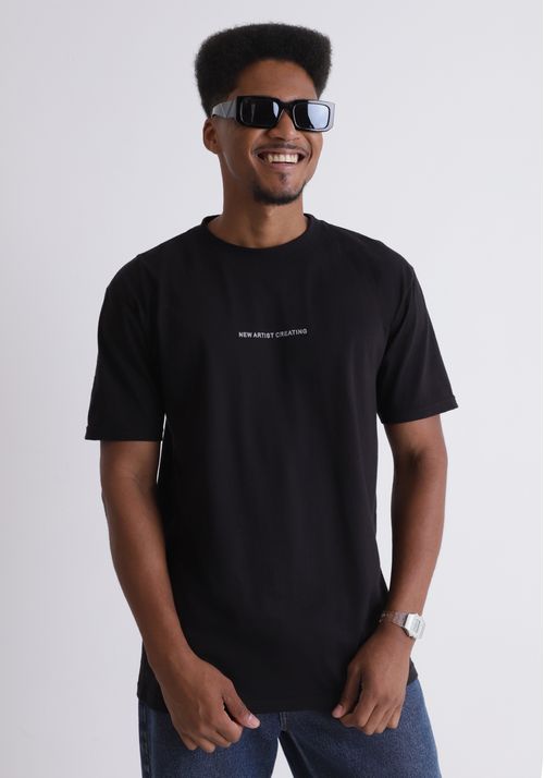 Camiseta em algodão estampa new artist creating