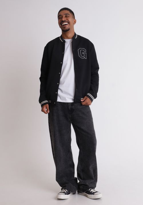 Casaco bomber em moletom College G