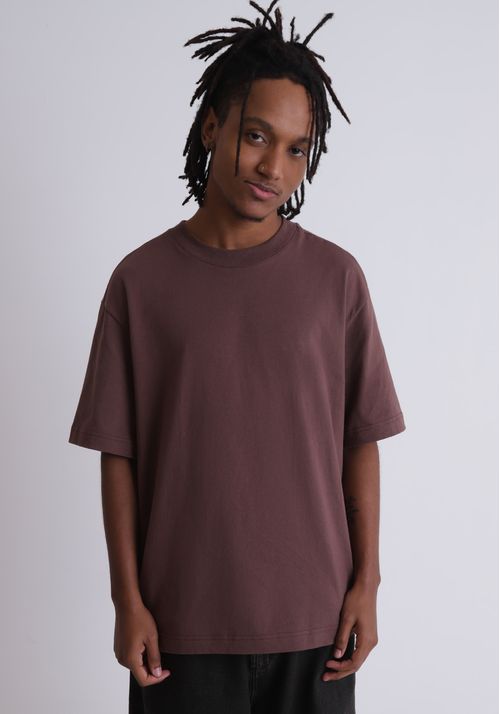 Camiseta em algodão box