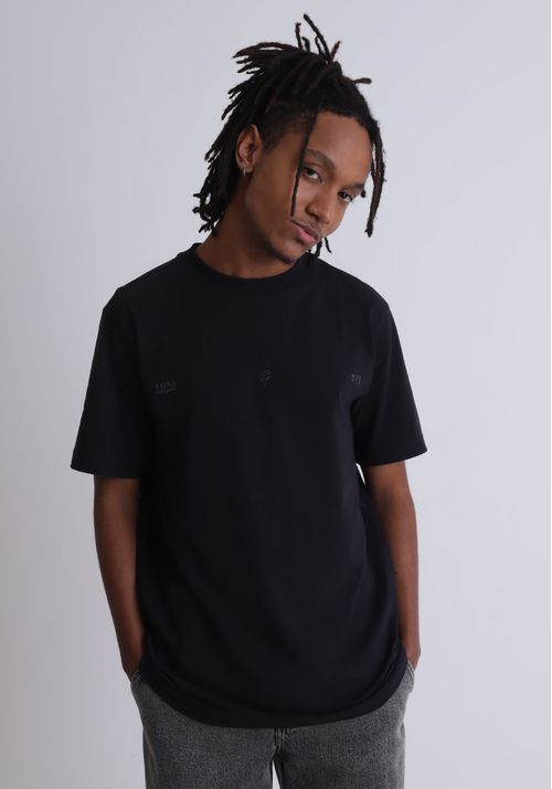 Camiseta em algodão estampa simbolos