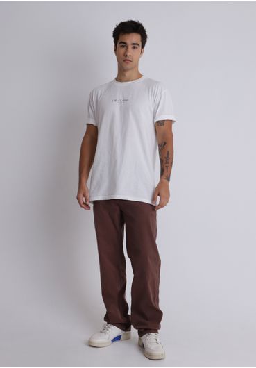 Calça reta veludo