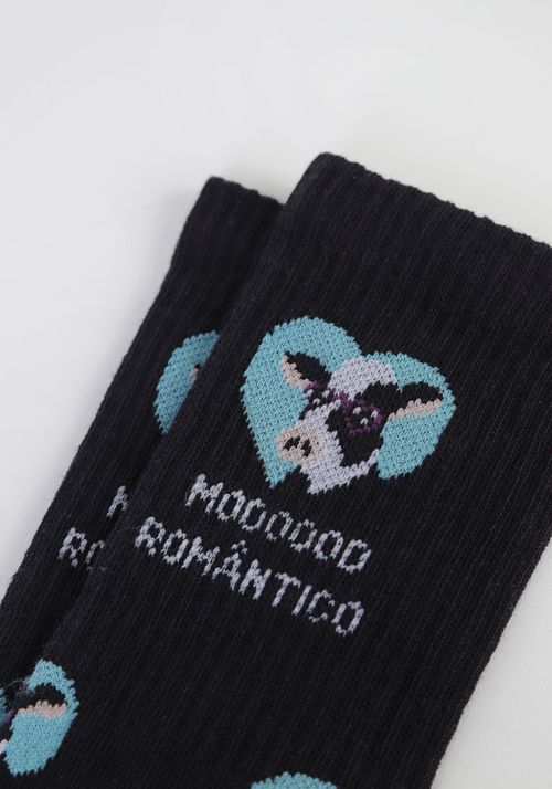Meia feminina estampada mooood