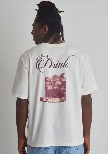 Camiseta oversized estampa negroni