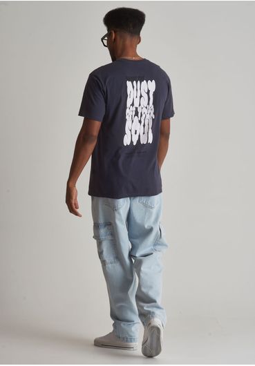 Camiseta de algodão estampa dust off your soul