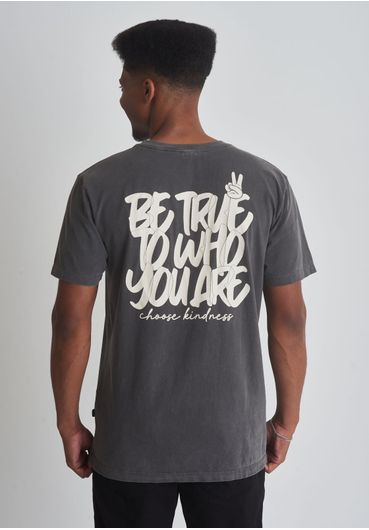 CAMISETA EM ALGODÃO ESTAMPA CHOOSE KINDNESS
