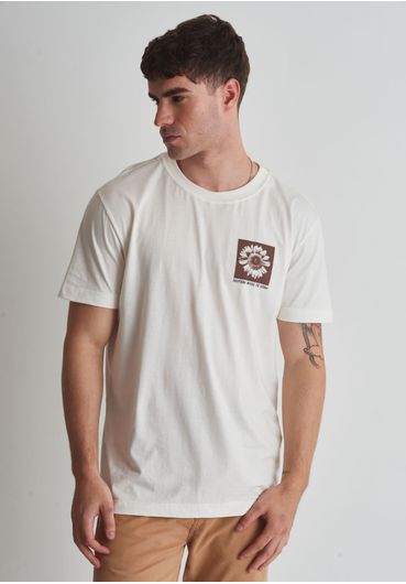 Camiseta em algodão estampa plant for pollinators